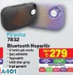 PİRANHA 7832 BLUETOOTH HOPARLÖR PİRANHA 7832 BLUETOOTH HOPARLÖR